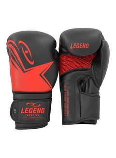 Legend Bokshandschoenen Legend EcoFIT Zwart/Rood