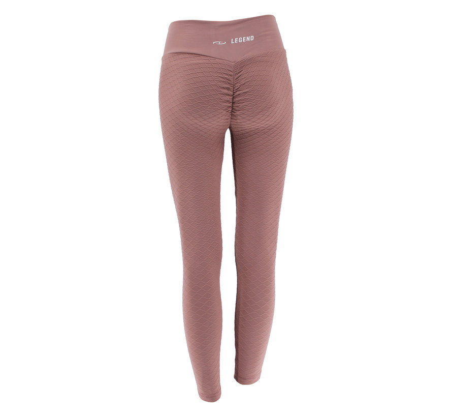 Sport Legging Embossed Roze