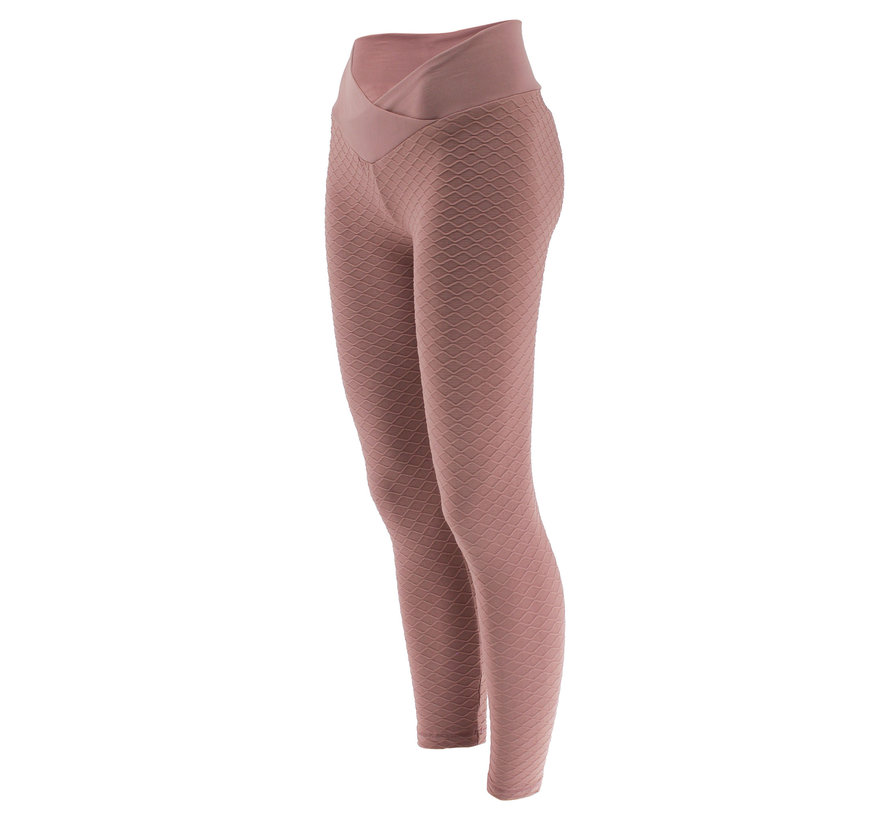 Sport Legging Embossed Roze