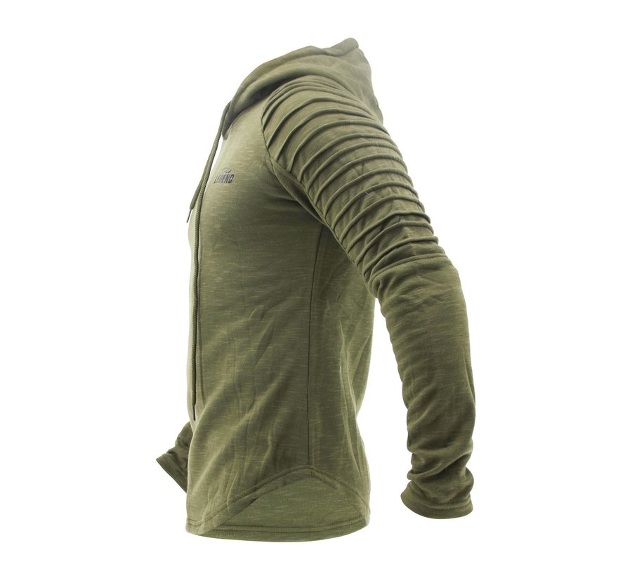 Hoodie Rib  Groen