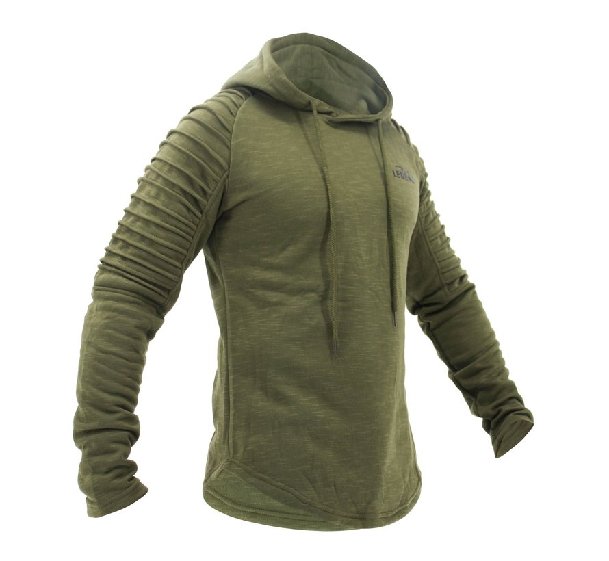 Hoodie Rib  Groen