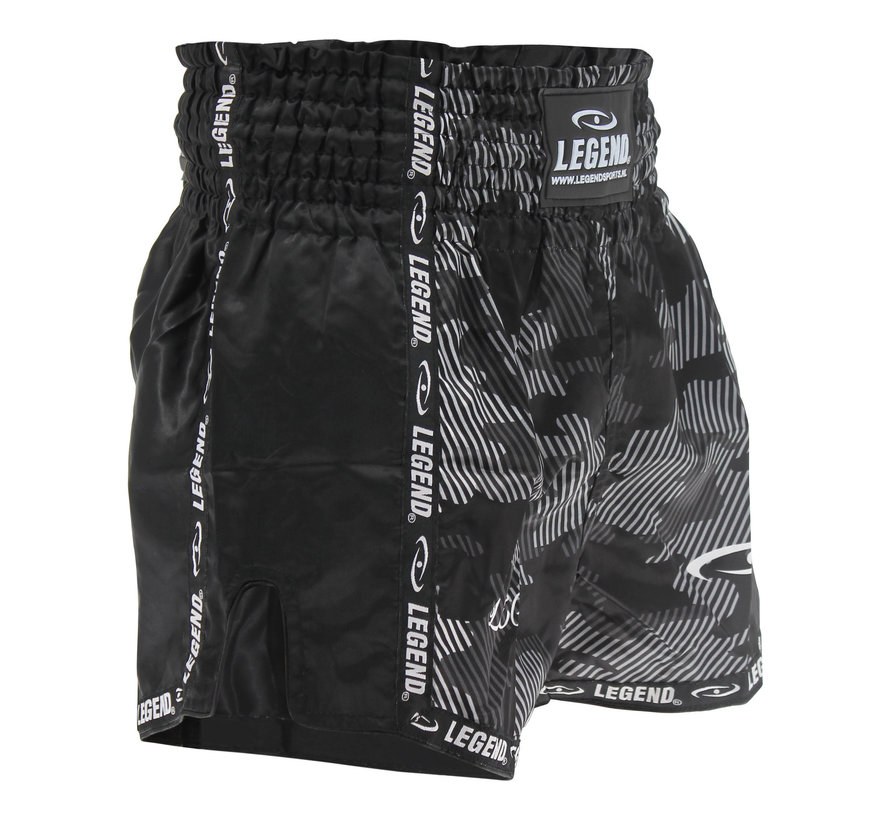 Legend Sports Kickboks Broekje Camo Black