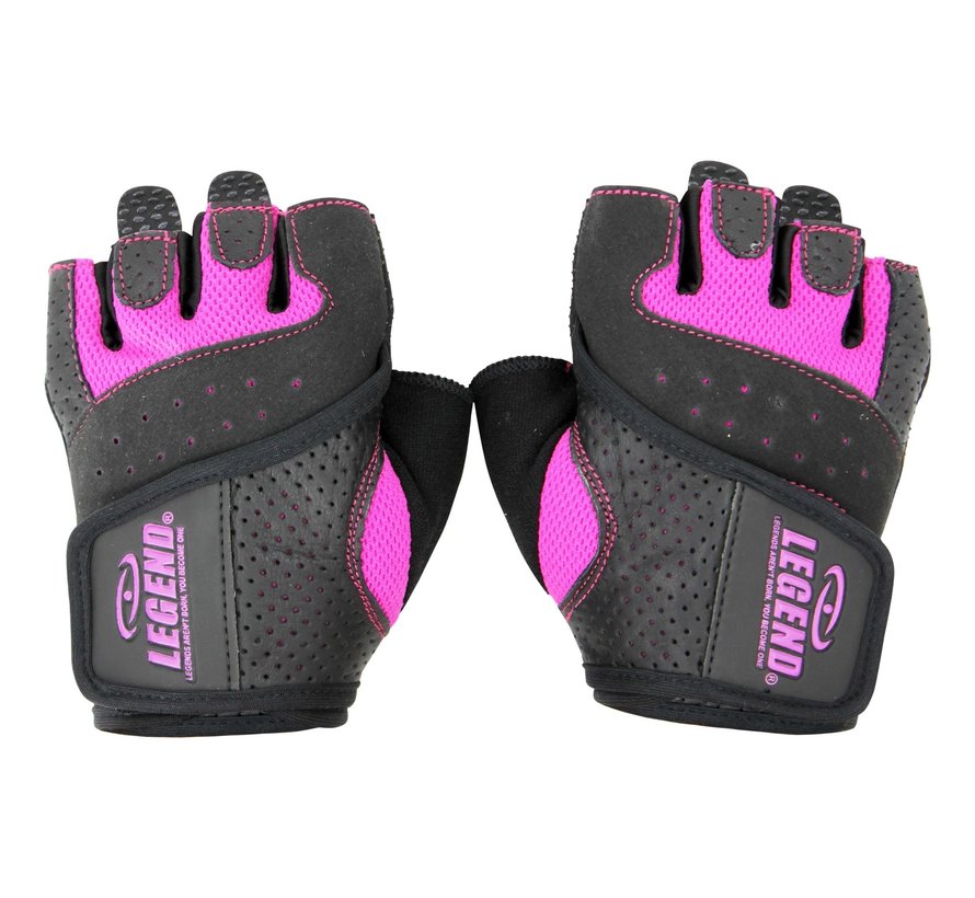 Dames Fitness Handschoenen Leder Special Edition Roze