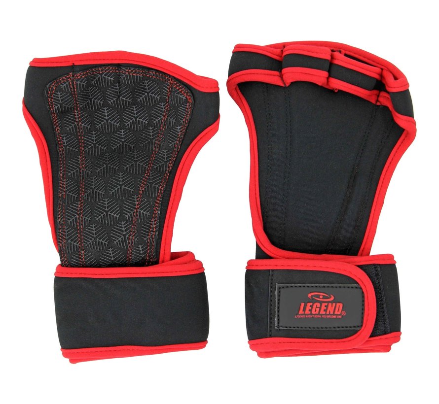 Crossfit & Fitness Handschoenen zwart/rood