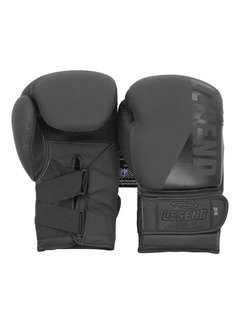 Legend Bokshandschoenen leer Legend Wrist Lock Tech mat zwart