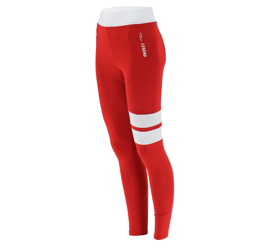 Sportlegging Rood Wit Stripe