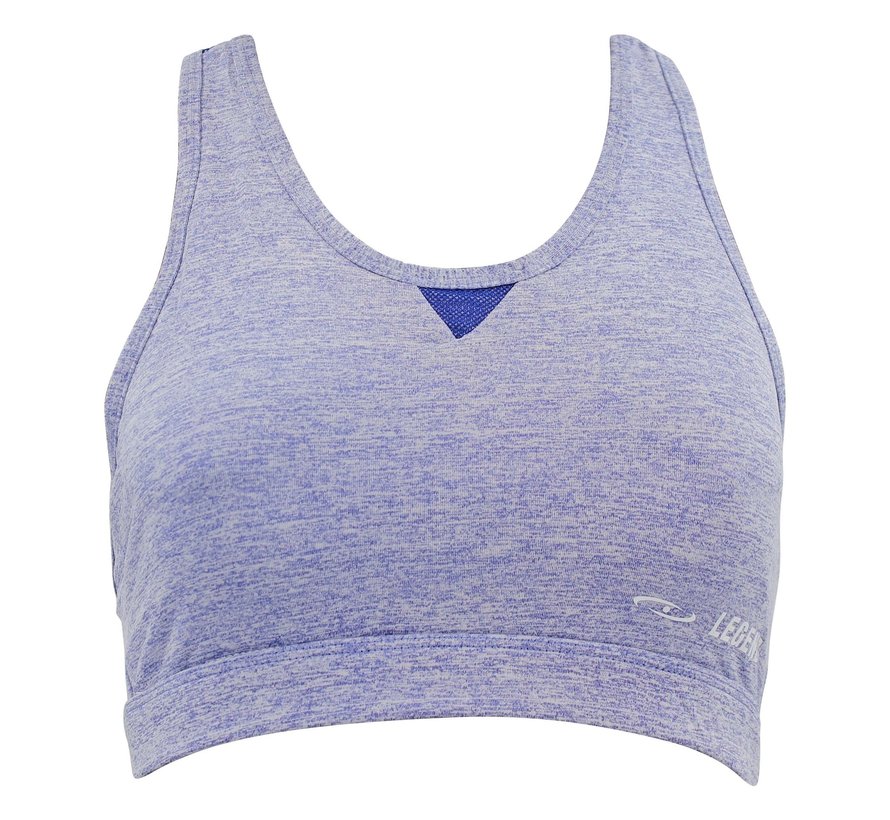 Dames Sport-BH Melange Blauw