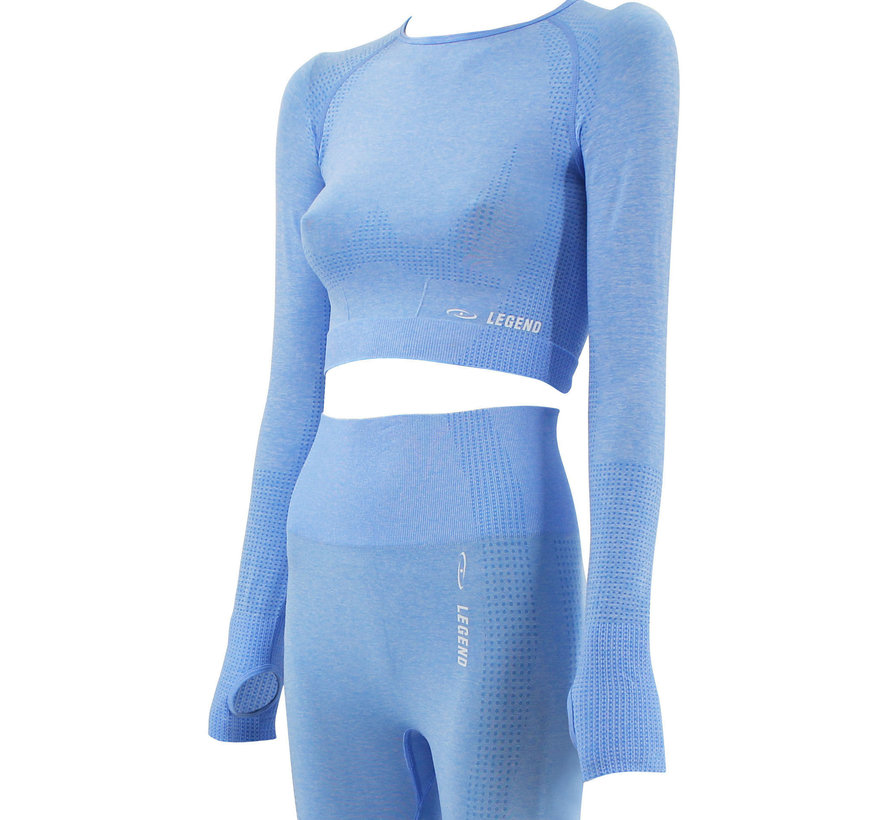 Dames Sport-Top Baby Blauw