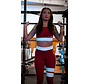 Dames Sport-BH  Rood Wit Stripe