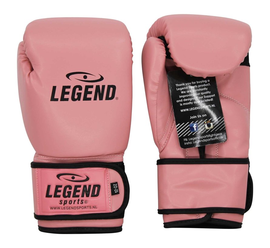 Protect en Power bokshandschoenen  Dames Zalm Roze PU