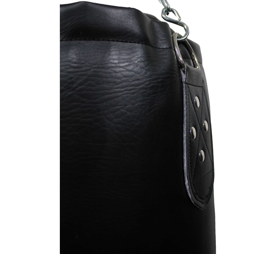 Bokszak zwart L180 cm  panda hide leather™ 3 jaar Garantie
