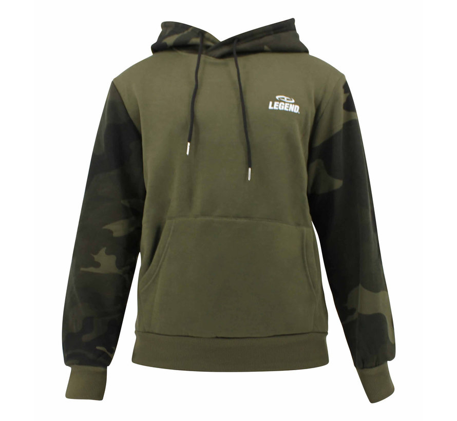 Hoodie unisex  Leger Camo fleece