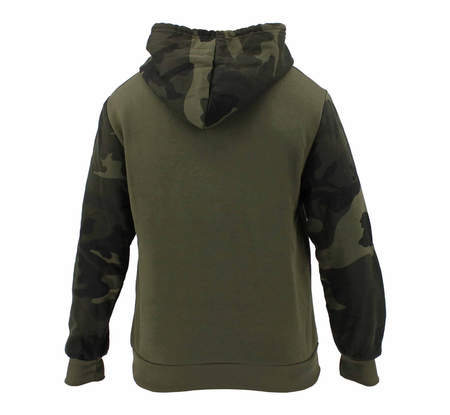 Hoodie unisex  Leger Camo fleece