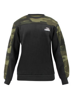 Legend trui unisex Zwart Camo fleece