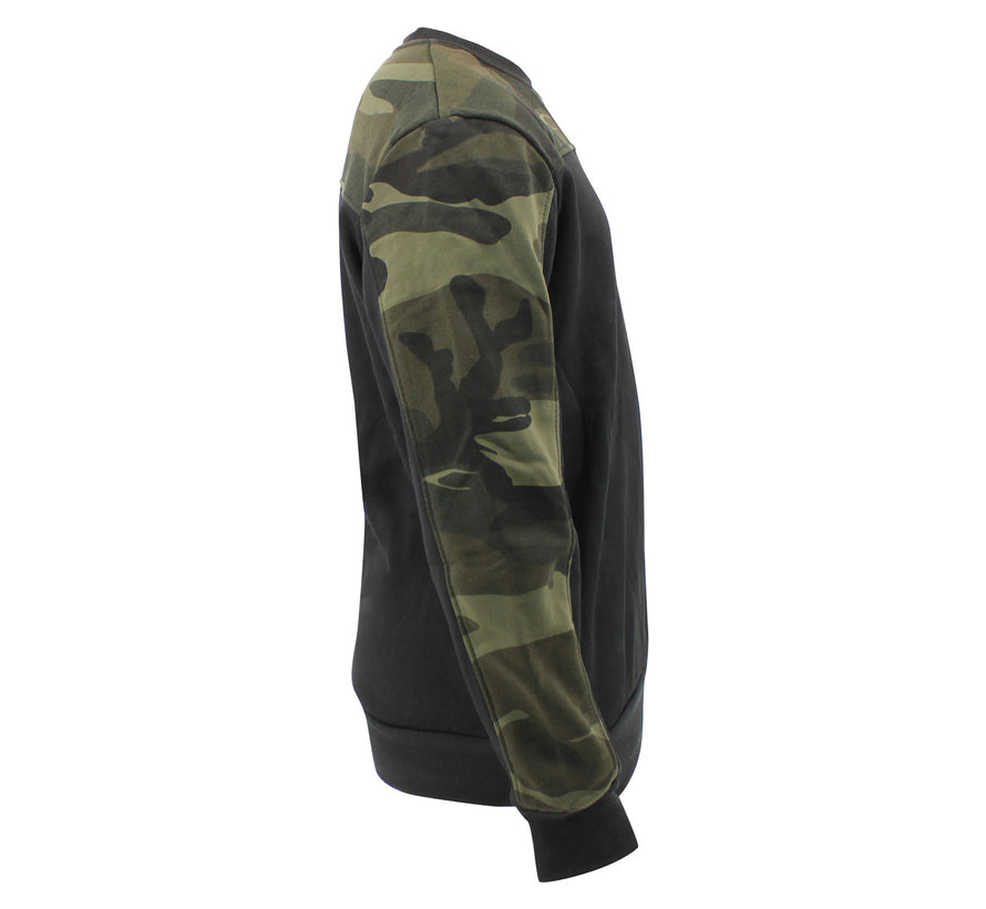 trui unisex Zwart Camo fleece