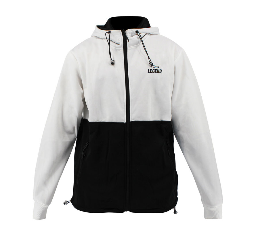 Sport Jas Zwart/Wit Fleece