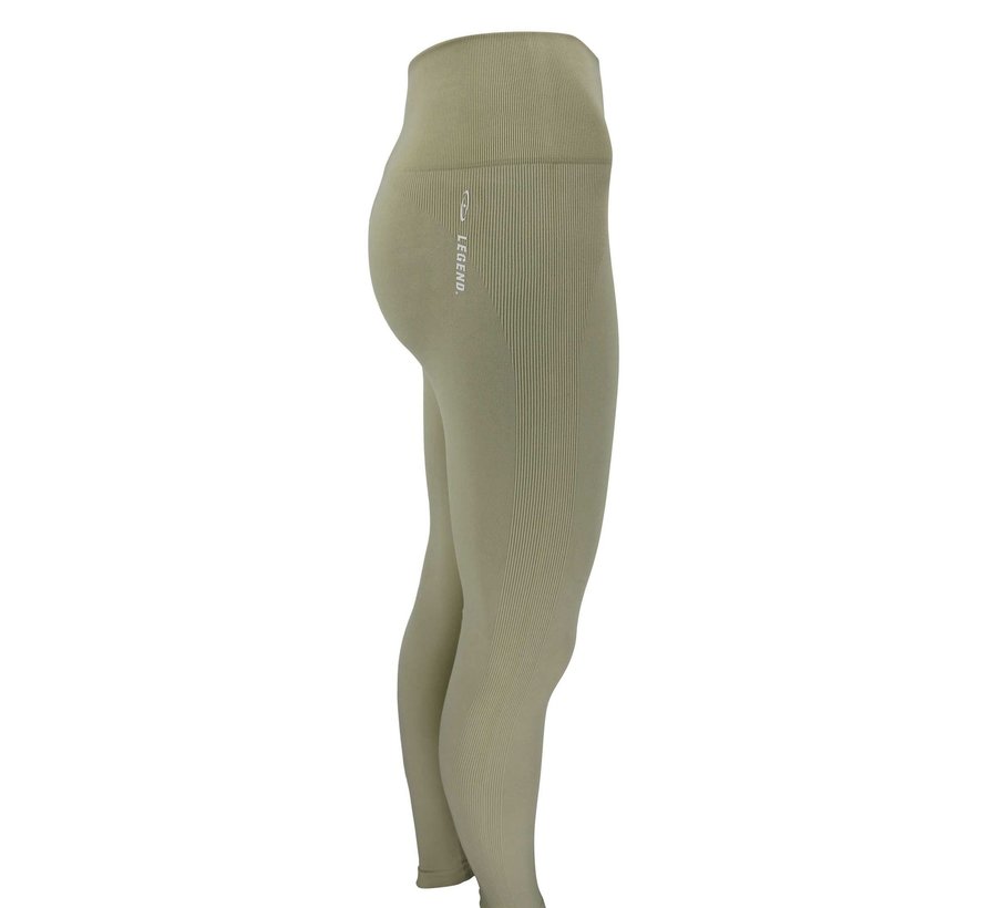 Sportlegging dames Khaki