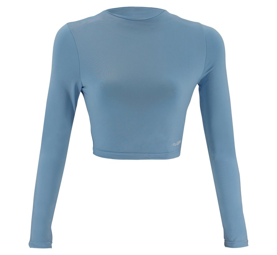 sport top fashion blauw