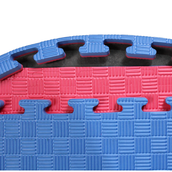 Puzzelmat 1 x 1 m sport 3CM Blauw/Rood- Gratis verzonden