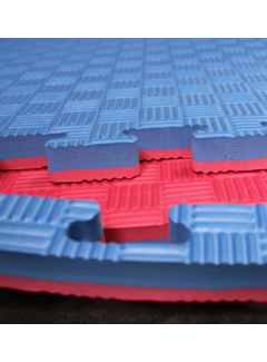 Legend Puzzelmat 1 x 1 m sport 3CM Blauw/Rood - met staffelkorting