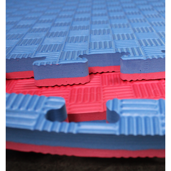 Puzzelmat 1 x 1 m sport 3CM Blauw/Rood- Gratis verzonden
