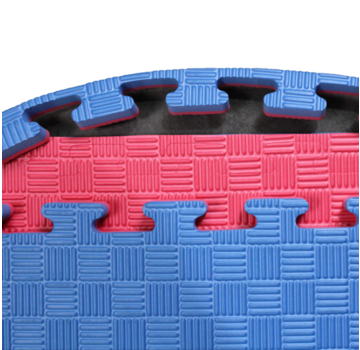 Legend Puzzelmat 1 x 1 m sport 4CM Blauw/Rood - met staffelkorting