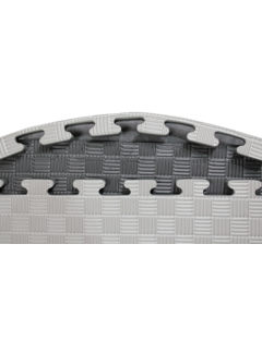 Legend Puzzelmat 1 x 1 m sport 2.5CM Zwart/Grijs - met staffelkorting