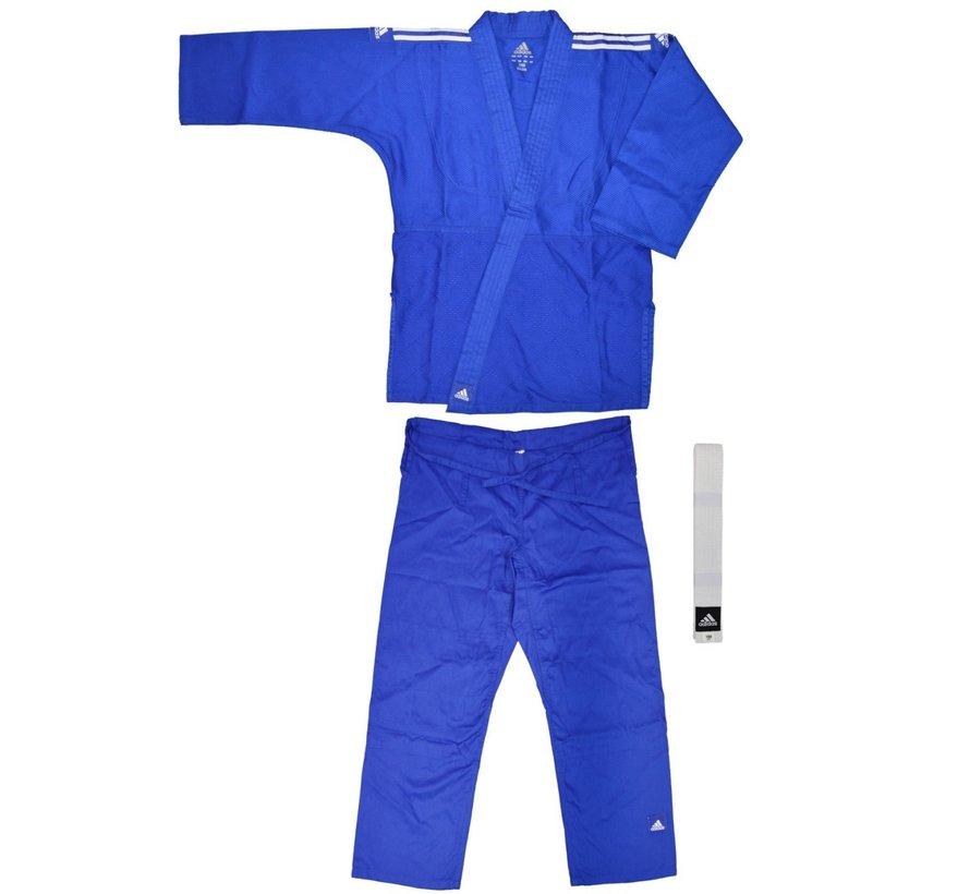 ADIDAS Judo "Club" Blauw met witte strepen