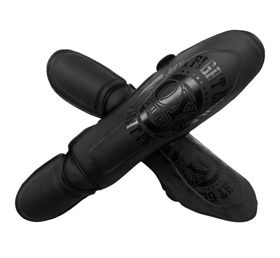 Joya FF Metal Pro Scheenbeschermers Junior - Volledig Zwart