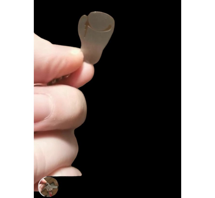 50 stuks Eigen metalen mini sleutenhanger