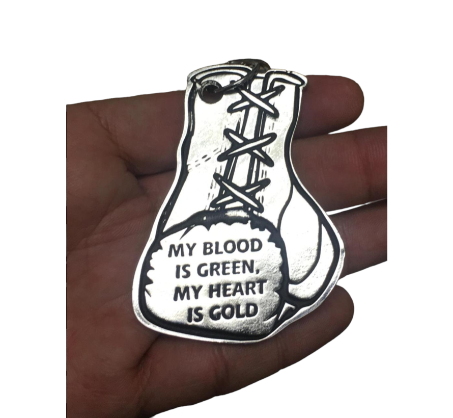 50 stuks Eigen metalen mini sleutenhanger