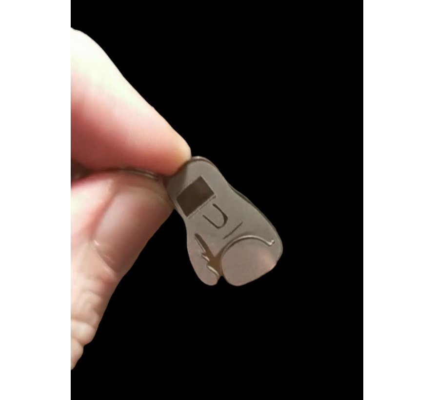 50 stuks Eigen metalen mini sleutenhanger