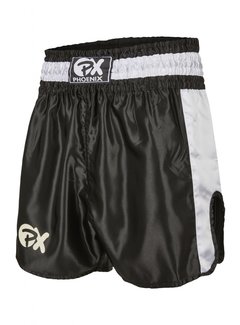Phoenix PX Thai Shorts,"Contender" zwart-wit - Maat M - OP=OP