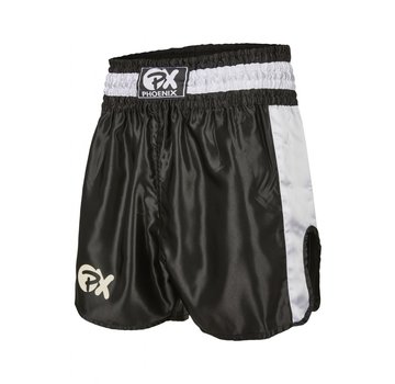 Phoenix PX Thai Shorts,"Contender" zwart-wit - Maat M - OP=OP