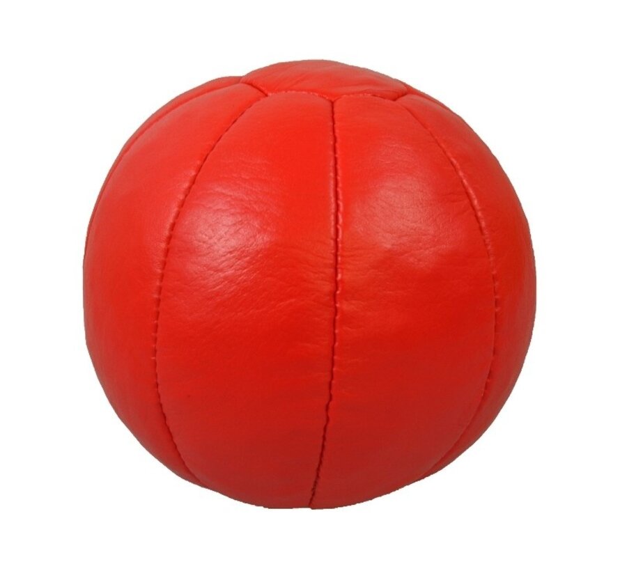 Lederen medicijnbal 3kg, rood, D= 20cm