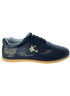 Phoenix Lederen vechtsportschoenen zwart - Kung Fu