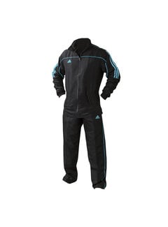 Adidas Team Track Trainingsjack Zwart/Blauw (zonder broek) - Maat 128 - OP=OP