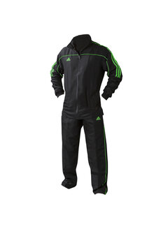 Adidas Team Track Trainingsjack Zwart/Groen  (zonder broek) - Maat 152 - OP=OP