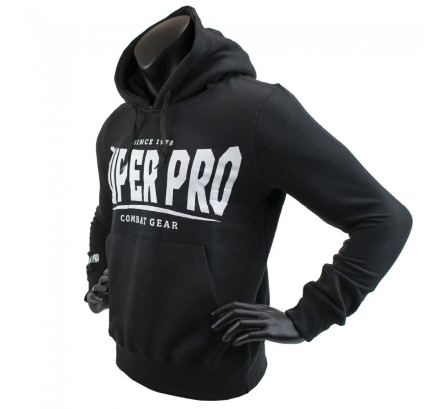 Hoody S.P. Logo Zwart/Wit - Maat XL - OP=OP