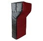 Trap/stootkussen met hoek 75 x 35 x 25-15 cm Zwart/rood