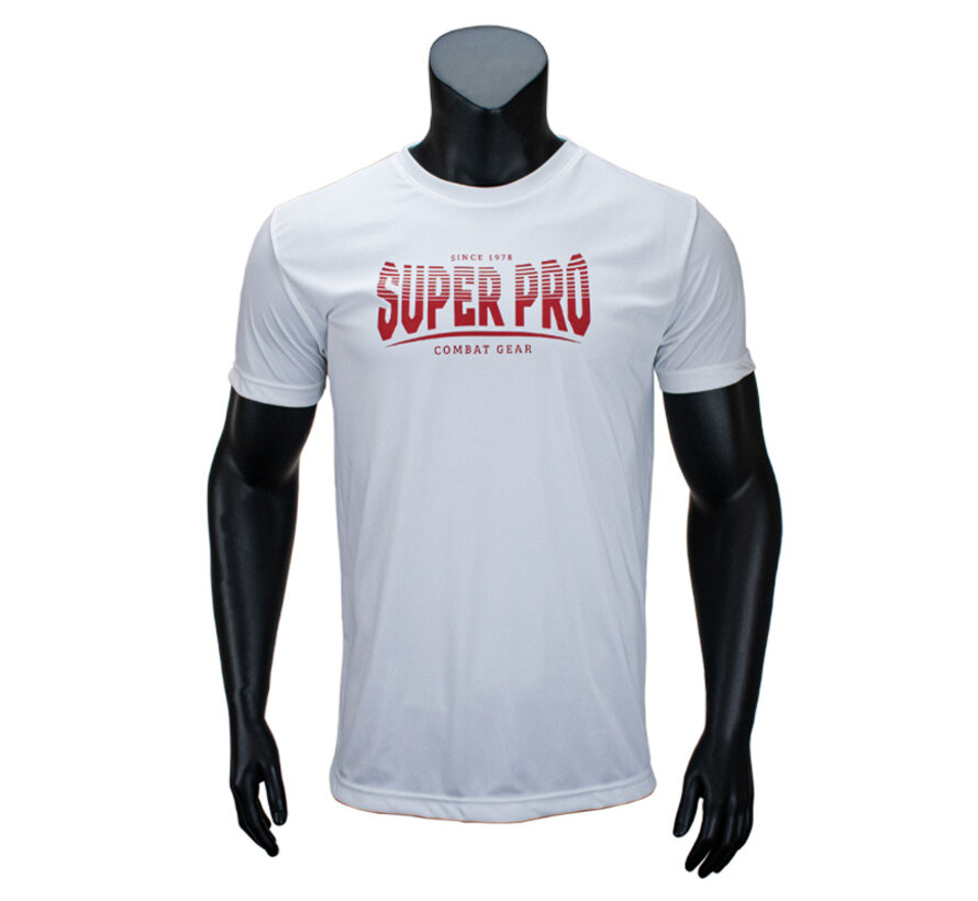 Super Pro Combat Gear DryFit T-Shirt Stripes Wit/Rood