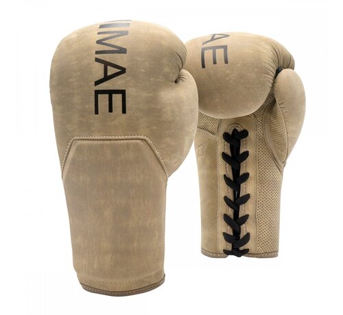 FUJIMAE Vintage Lederen bokshandschoenen met vetersluiting