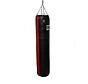 Super Pro Leather Punch Bag Split Zwart/Rood 152x35 cm