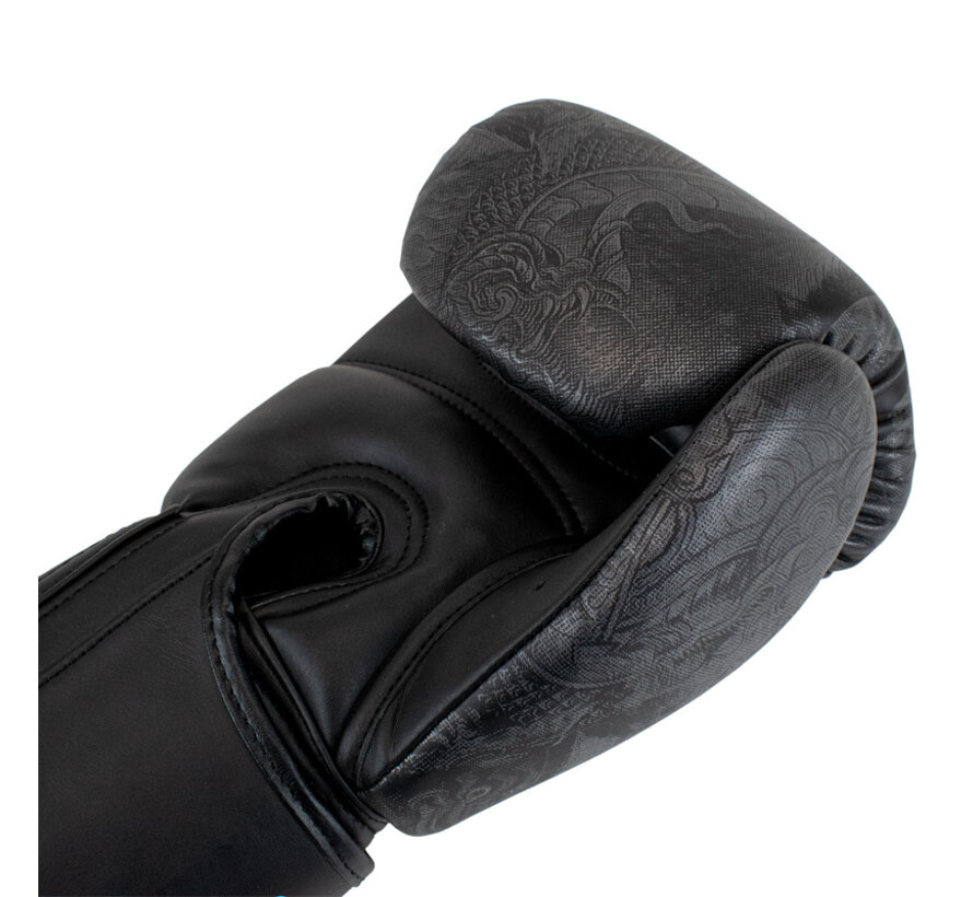 Super Pro Combat Gear Thaibokshandschoenen Leder Pattaya MADE in THAILAND Zwart