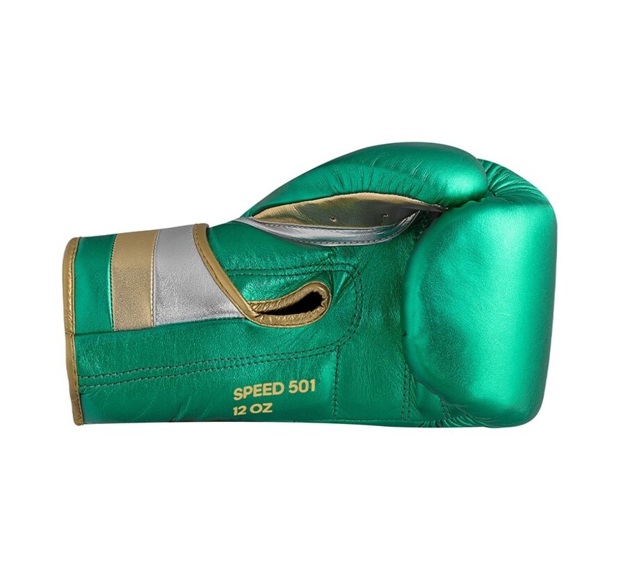 adidas Speed 500 Professional (kick)bokshandschoenen Groen/Goud