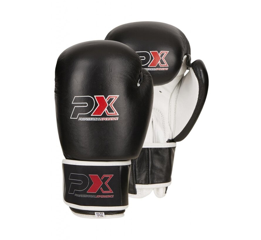 PX Bokshandschoenen, zwart-wit, 10oz WAKO