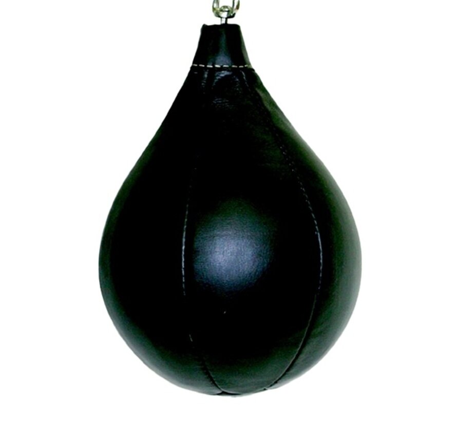 Boxing speedball, echt leder, klein, zwart