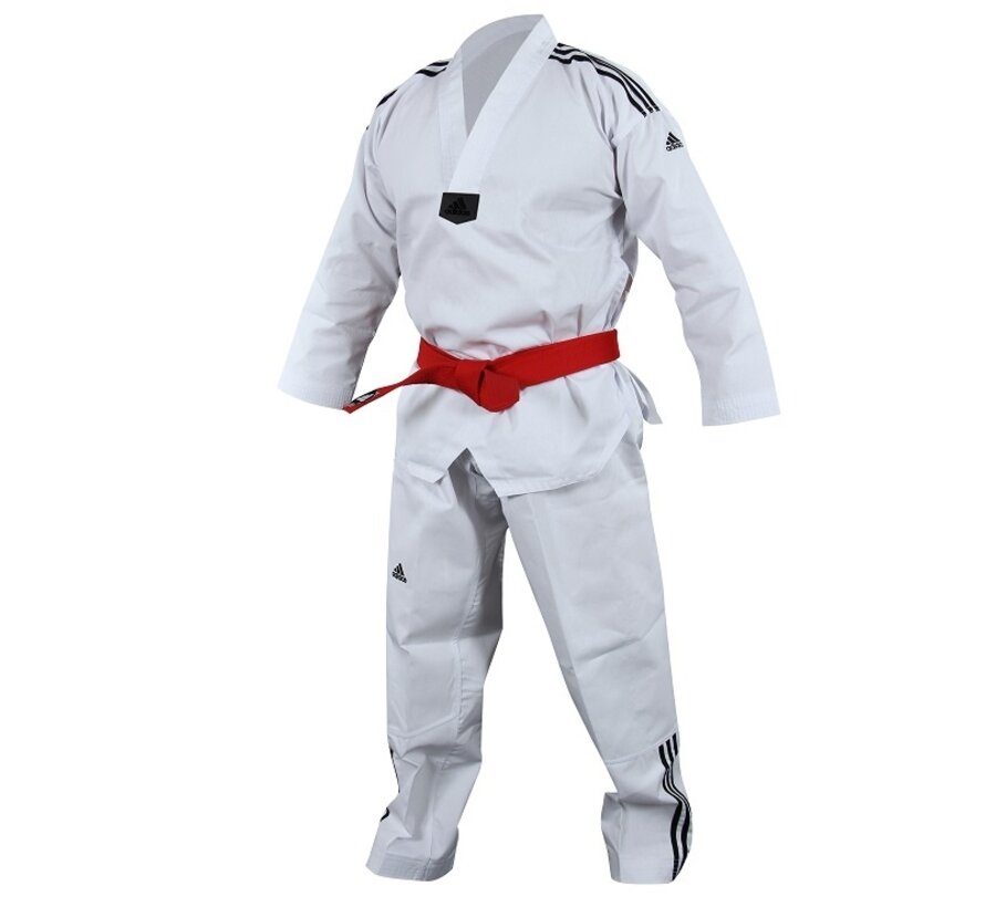 adidas Taekwondo pak ADI-Club 3/// Approved Wit/Wit - 160 Cm - OP=OP