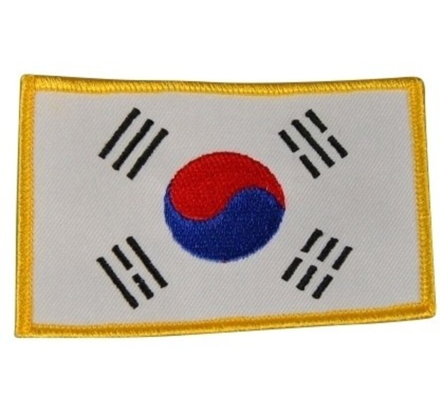 Koreaanse vlag badge, ca. 10x6,5 cm