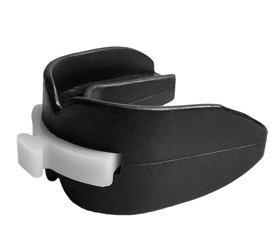 Dubbel gebitsbeschermer volwassen, zwart met doosje